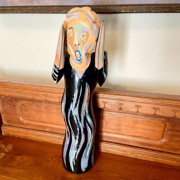 “THE SCREAM" Edvard Munch Inflatable Figurine 19" Doll Blow-Up Vintage 1993 - Picture 1 of 9
